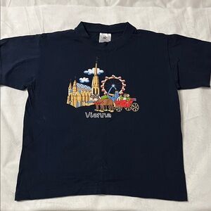 Vienna Kids T-Shirt - Navy Blue | Sz US 7 Boys